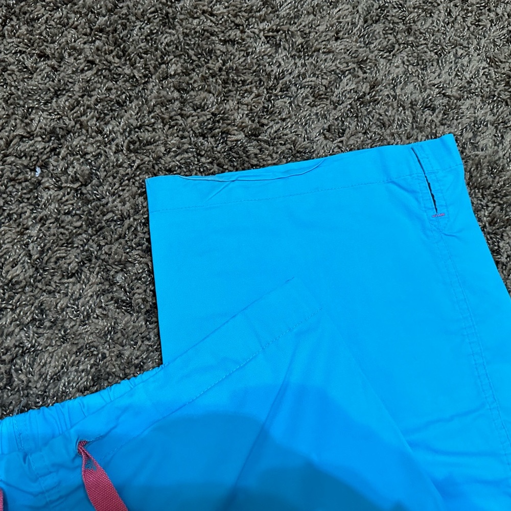 Med Couture Blue Scrub Set with Pink Lining - Picture 9 of 10